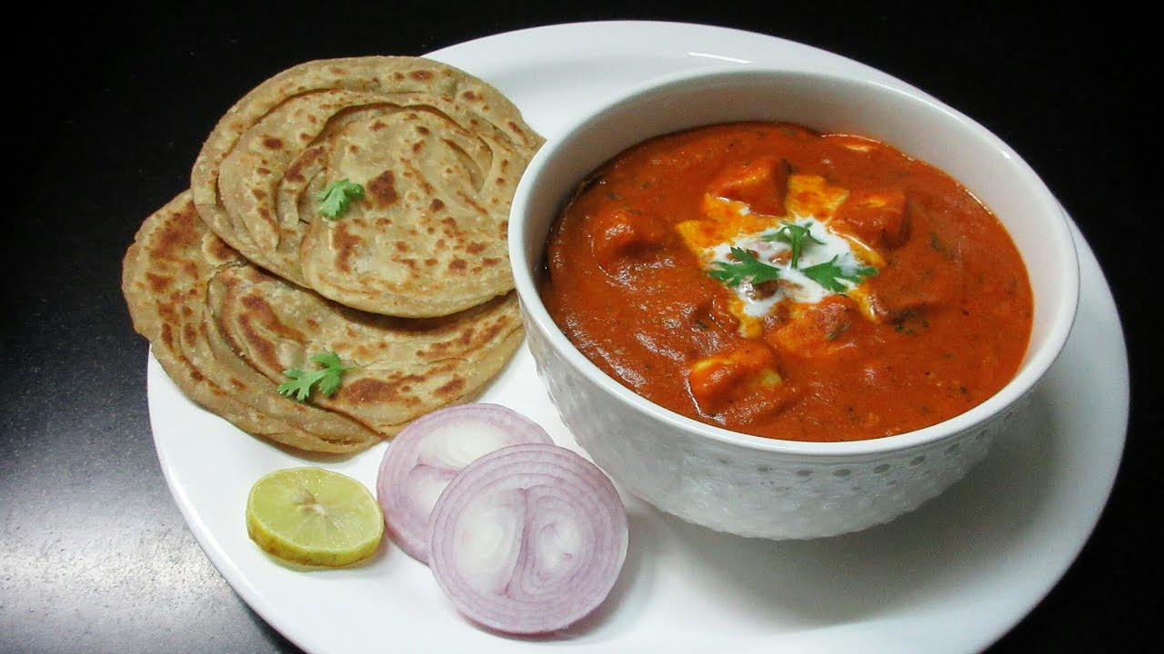 Shahi Paneer With Butter Laccha Paratha (2Pcs)
